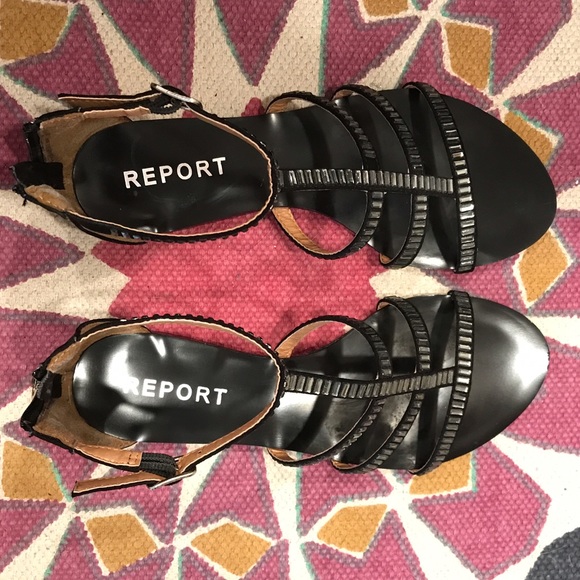 Report Scott sandal with rhinestones & back zipper - Picture 3 of 6