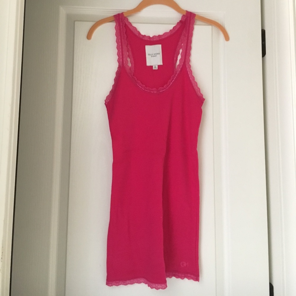 Gilly Hicks Hot Pink ribbed cami