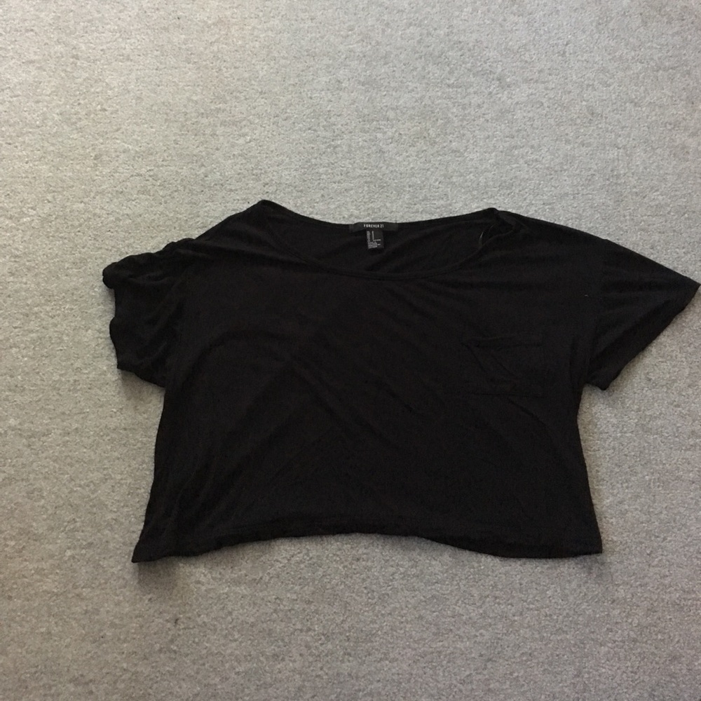 Black crop top