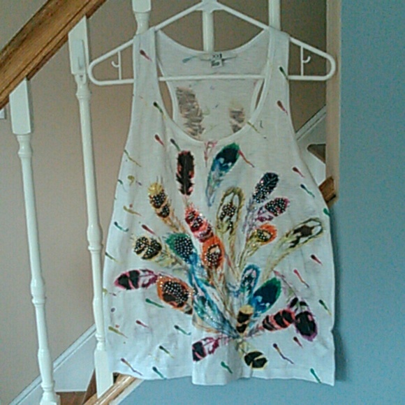 Feather and Sequin Tank - Picture 2 of 7