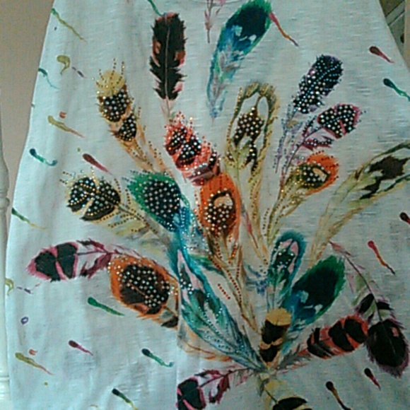 Feather and Sequin Tank - Picture 3 of 7