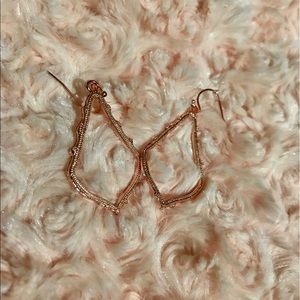 Rose gold earrings