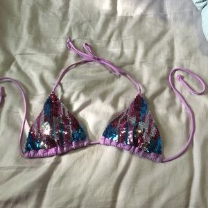 Sequin VS bikini top