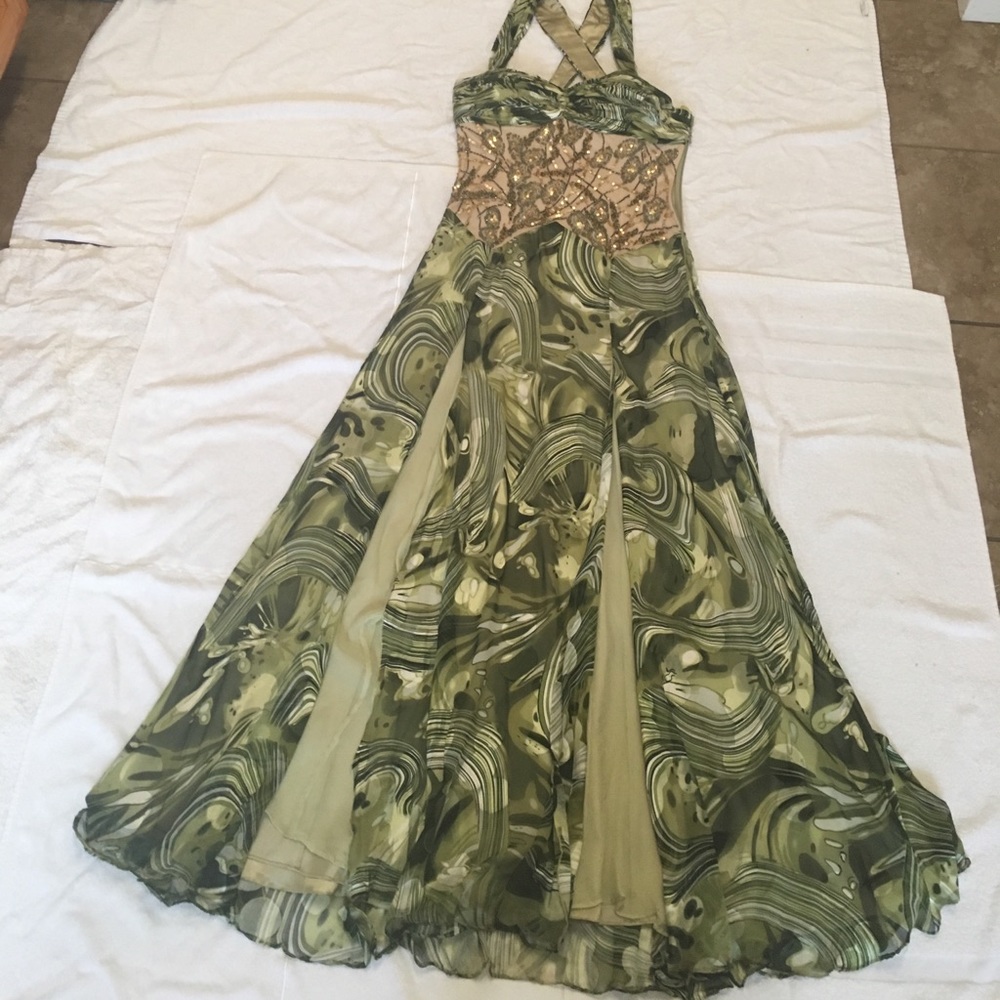 Beautiful green prom dress