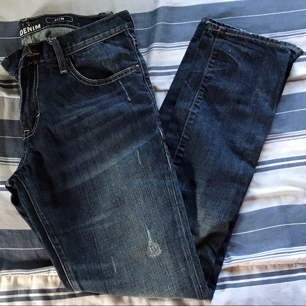 Old Navy Micro Blue Premium Denim