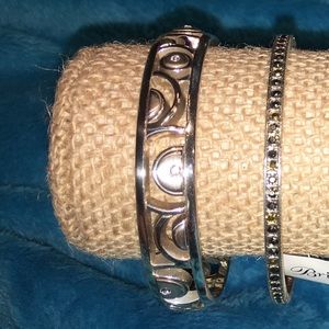 BRIGHTON Bilbao Crystal silver bracelet watch designer toggle