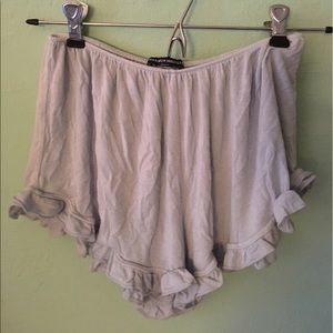 Brandy Melville Blue Ruffle Shorts