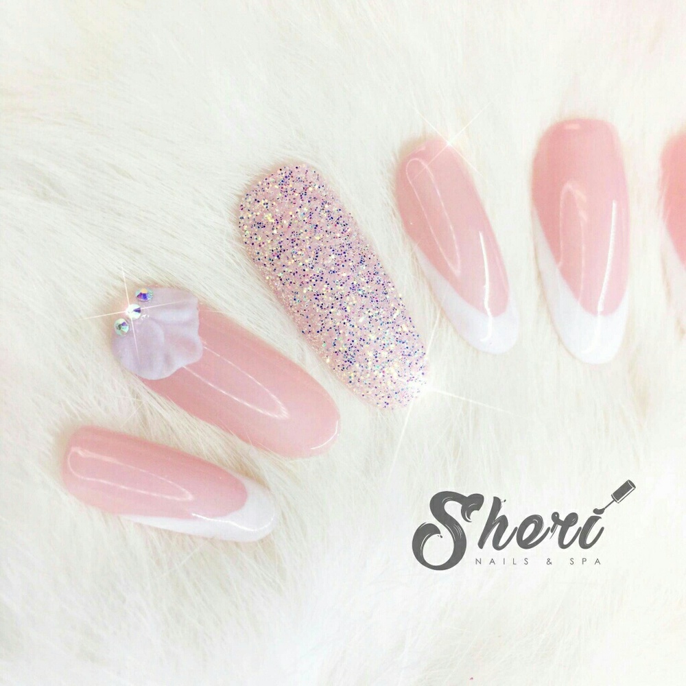 Acrylic Natural Style Oval Press-on False Nails