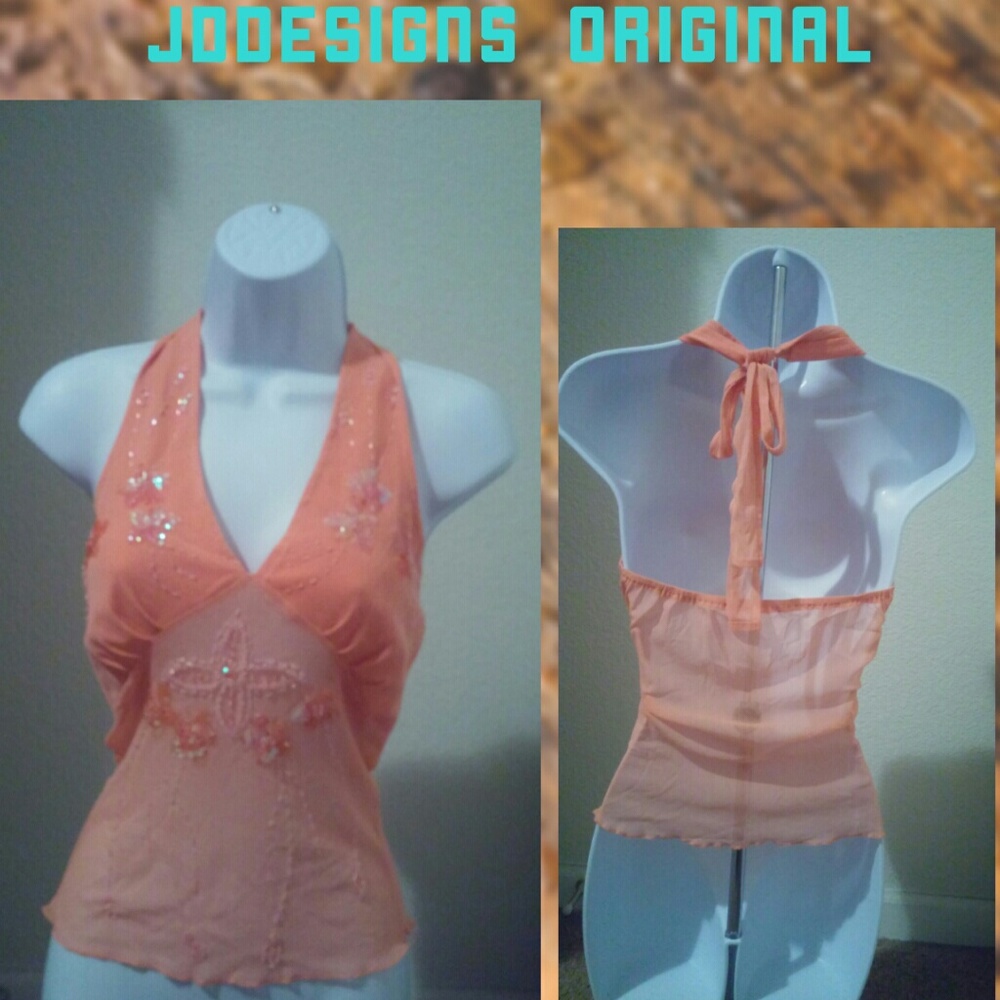 NWT Handmade sequin top