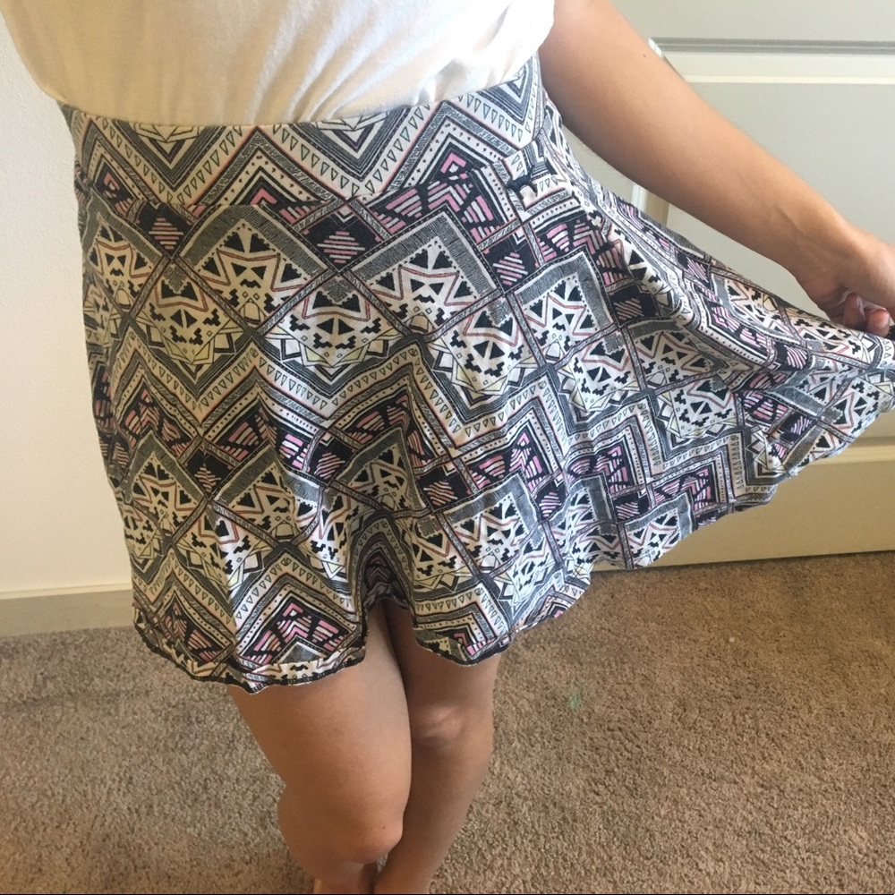 Aztec skater skirt