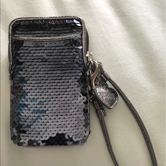 Coach Sequin Wristlet - Picture 2 of 4
