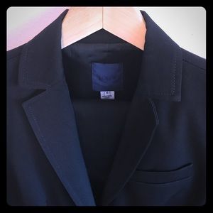 J Crew black professional suit, excellent shape.