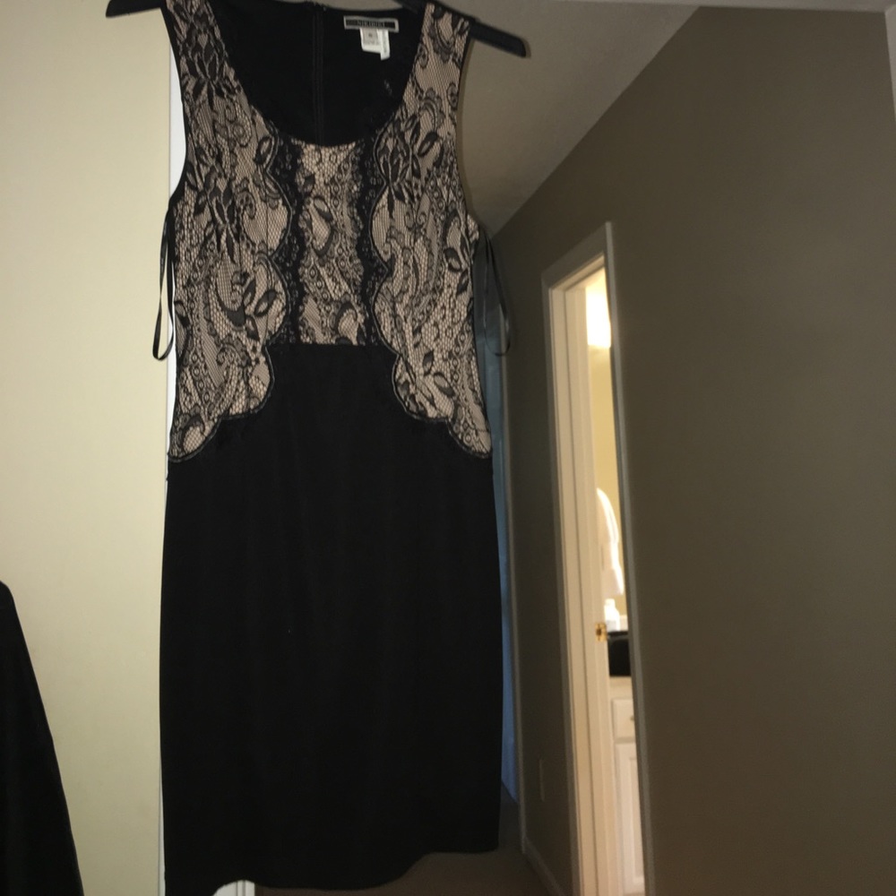 Black laced formal dress