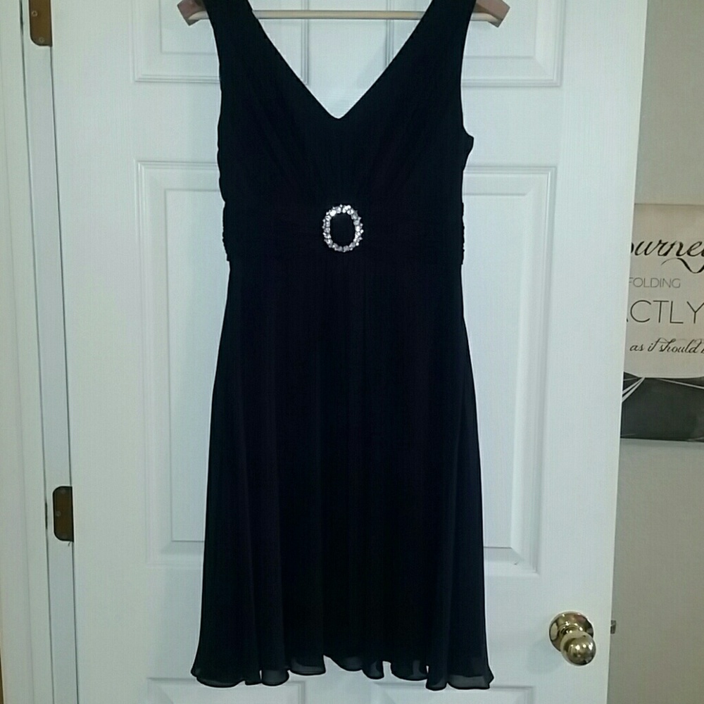 Navy Blue Bridesmaid Coctail Dress