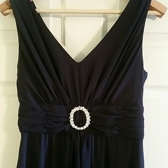 Navy Blue Bridesmaid Coctail Dress - Picture 2 of 4