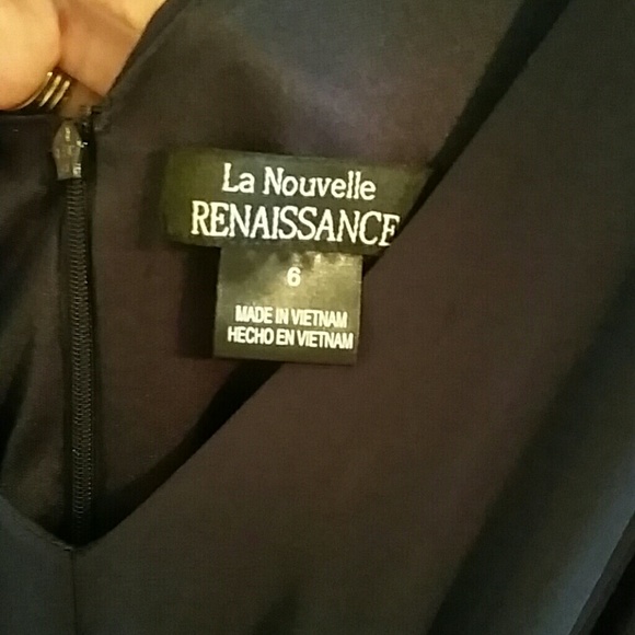 Navy Blue Bridesmaid Coctail Dress - Picture 3 of 4