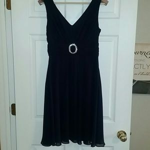 Navy Blue Bridesmaid Coctail Dress
