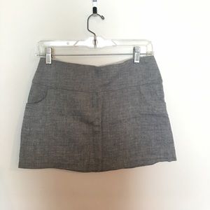 Aqua Brand Gray Mini Skirt