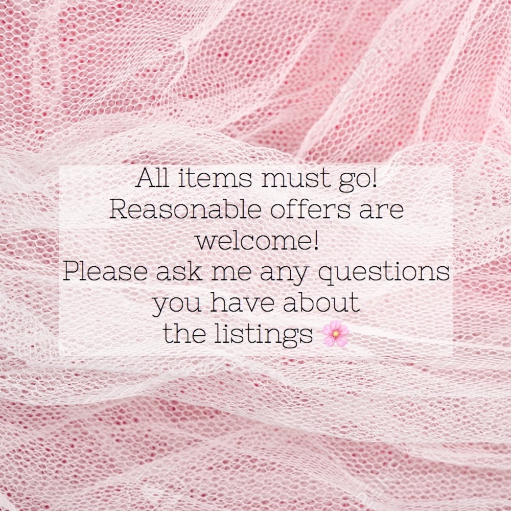 All items must go! Offers considered!