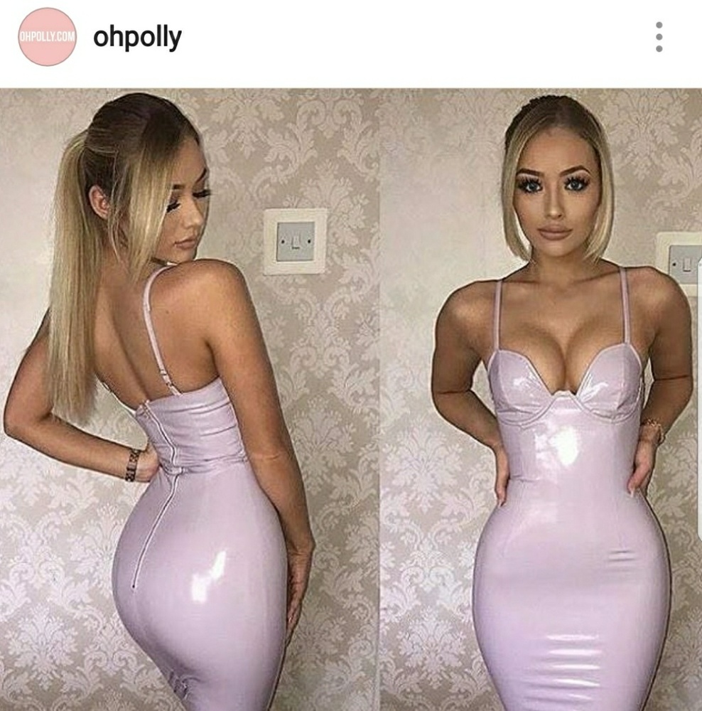 Ohpolly vinyl lilac grey dress
