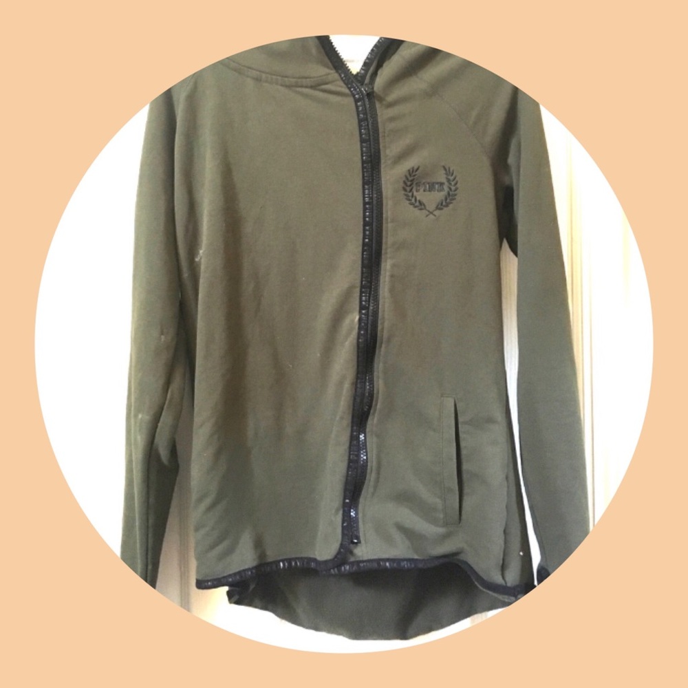PINK Olive Zipper Up