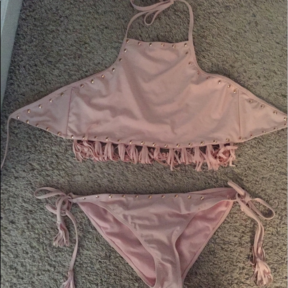 high neck bikini set