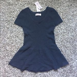 SMALL Philosophy Peplum Shirt