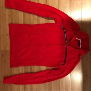 Tommy Hilfiger Classic Red Zip Up Sweater