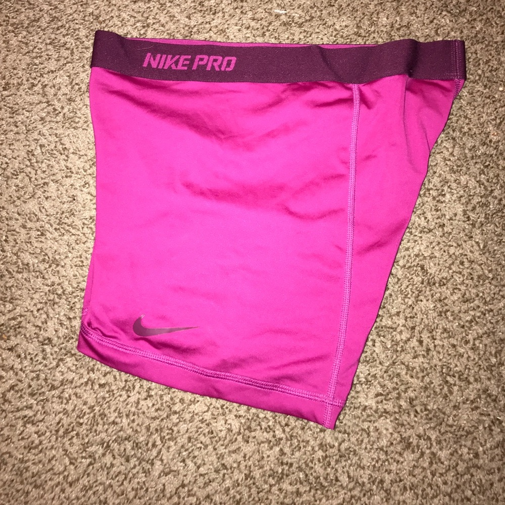 Pink nike pro spandex