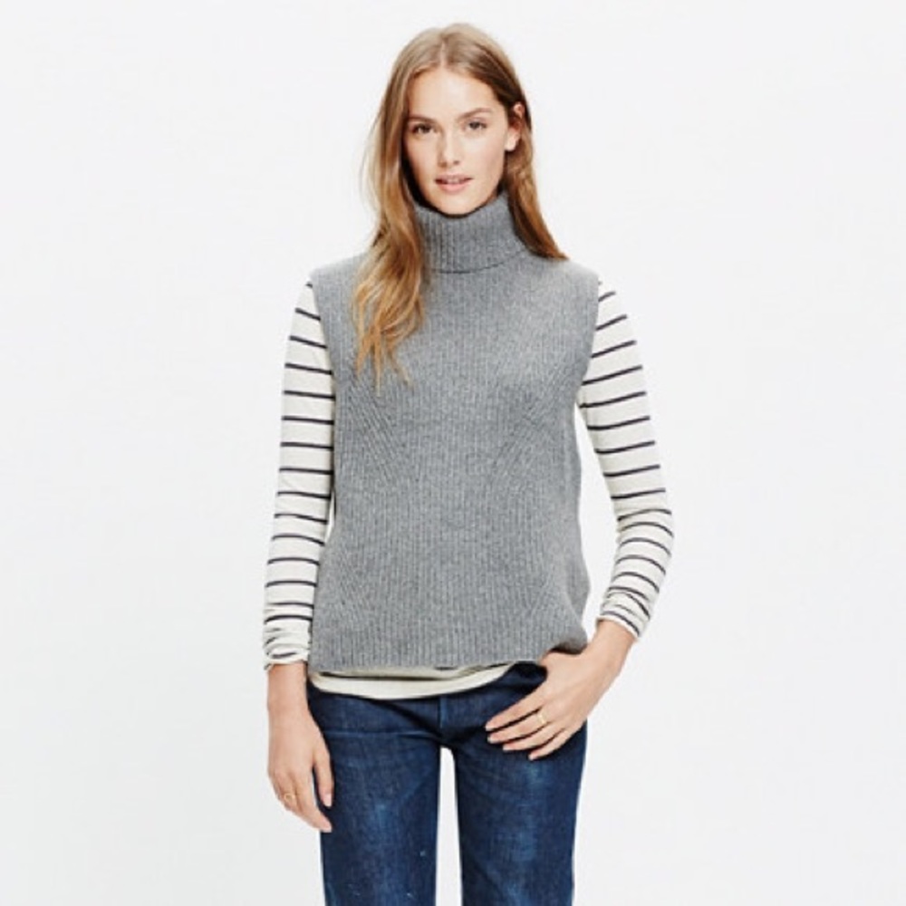 NWT Madewell Sleeveless Turtleneck