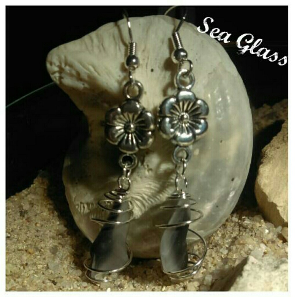 Sea Glass and Silver