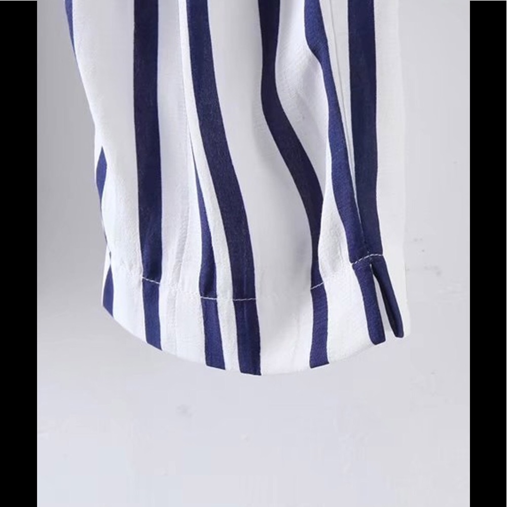 Chic Striped Ankle Pants - Picture 4 of 5