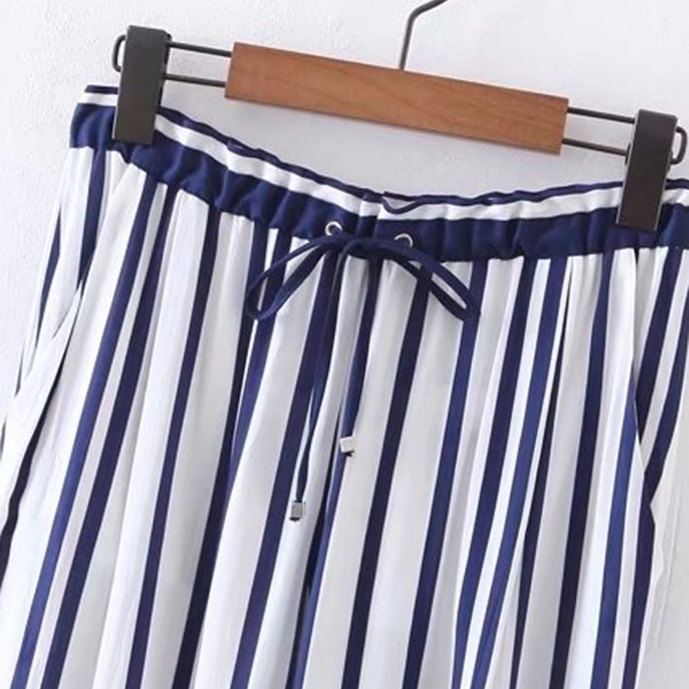 Chic Striped Ankle Pants - Picture 2 of 5