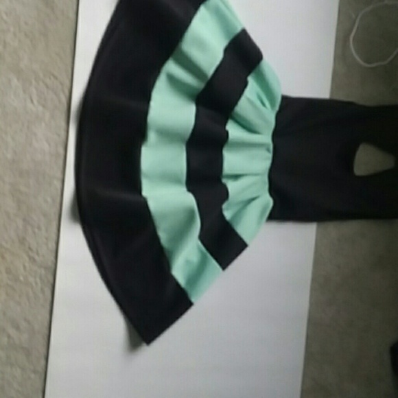 Mint Striped Party Dress - Picture 3 of 3