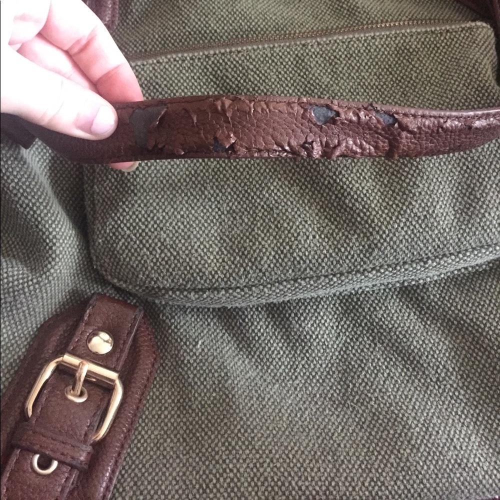UO BDG large green canvas shoulder bag - Picture 5 of 8