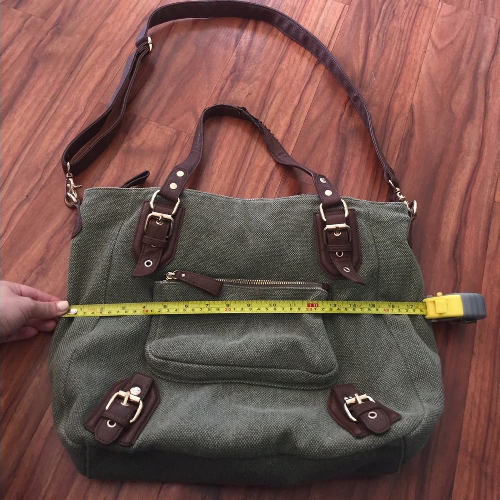 UO BDG large green canvas shoulder bag - Picture 8 of 8