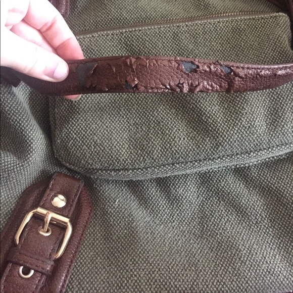 UO BDG large green canvas shoulder bag - Picture 5 of 8