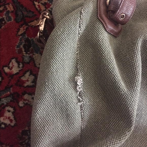 UO BDG large green canvas shoulder bag - Picture 6 of 8