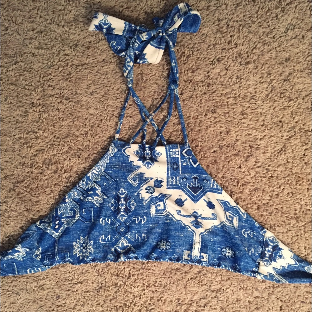 Tillys high neck halter bikini top