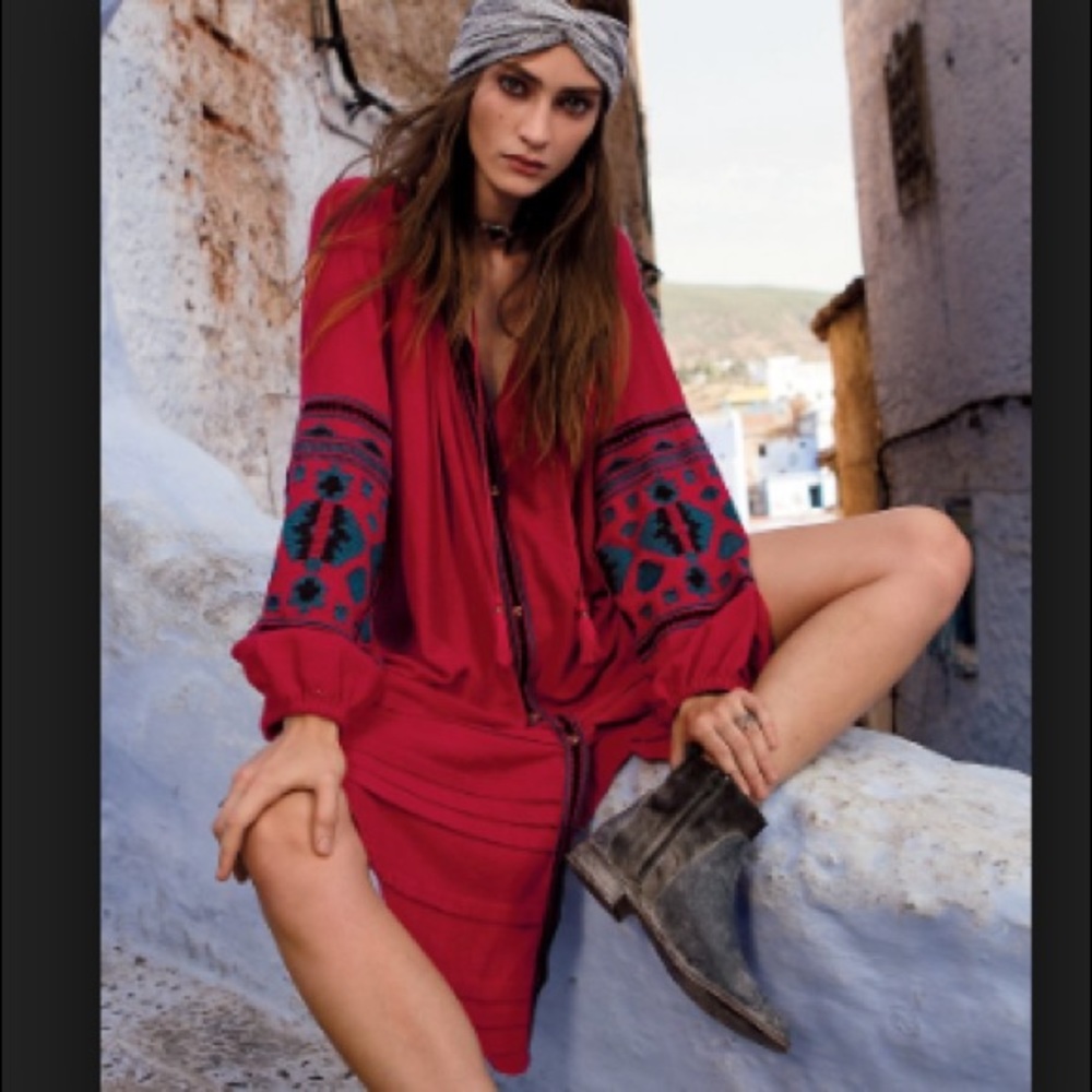 Free People Embroided Dress