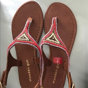 Madden Girl Beaded Sandals
