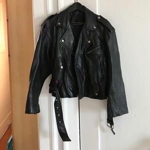 Wilsons Leather Biker Jacket size M