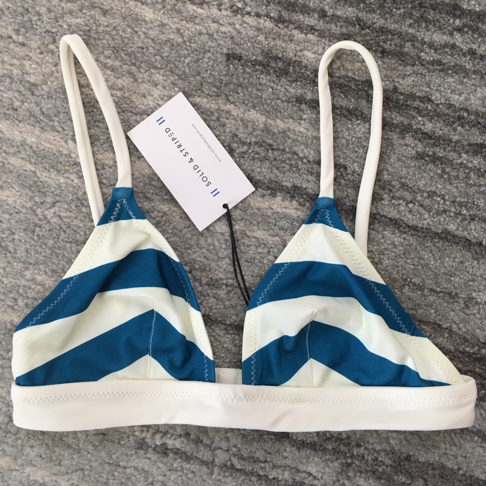 Solid & Striped The Morgan Bikini Top Brand New!!
