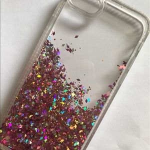 iphone 7 glam glitter case- pink