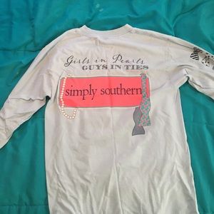 Light blue simply southern tee