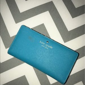 blue kate spade wallet