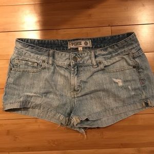 light wash PINK by victoria's secret jean shorts