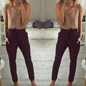 Navy blue ankle pants - brand new