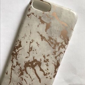 iphone 7 marble case white/pink