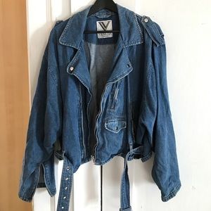 Venezia Vitale Denim Moto Jacket